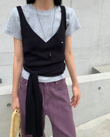 [ORIGINAL] Eri Wrap Knit bustier