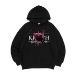 MELTING LOGO HOOD TEE-BLACK