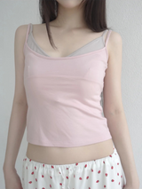 two-tone sleeveless