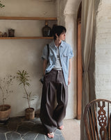 Novil Deep Pintuck Slacks