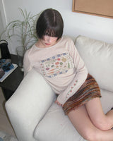 ベジニット ロングスリーブTシャツ, ベージュ