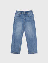 Tapered Round Denim Pants Indigo