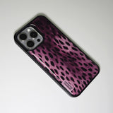 Wild Luxe Leopard Phone Case Berry (BK_Epoxy)