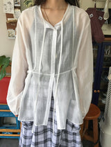 Noah See-through Summer Tie Blouse