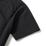 フィドルヘッドハーフTシャツ / ブラックチャコール
