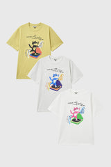 ダンシングキャットオーバーフィット半袖Tシャツ