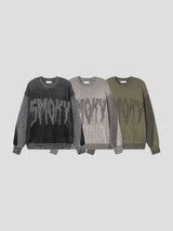 Smoky two-tone knit 3color