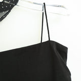 Luna Dot Frill Slip Top & Scarf Set 231629453
