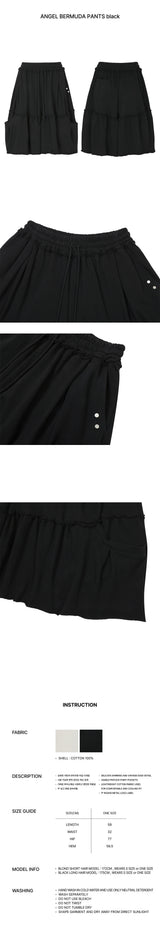 ANGEL BERMUDA PANTS black