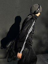 Lightweight High-Neck Side Track Wind Jacket