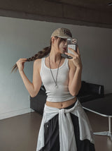 Multi-pocket D-ring Nylon Bermuda Pants