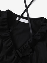 ロージーラップブラウス(Black)