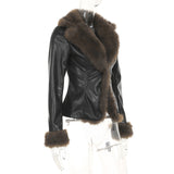 Chic Mood Brown Fur Cardigan