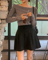 Nouvelle Suede Mini Skirt (Including Underpants)