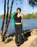 More Belted Low Bootcut Pants