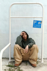 PIGMENT HENLEY NECK BUTTON HOODIE