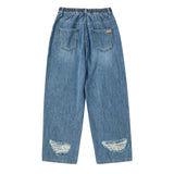 25SS デストロイデニムバドパンツ ブルー