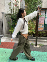 バルーンスナップワイドパンツ(3C)