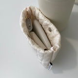 Clam pocket pouch _ Soft cream (R Size)