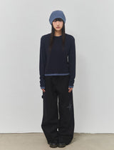 STAR LAYERED LONG SLEEVE - NAVY