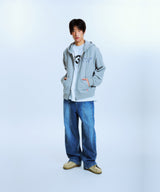 UNDEFEATED HOOD ZIP-UP (GRAY)