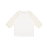 Bonnie Two Tone Slub Raglan Tee (ivory/cream)