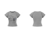 Kitsch Bear Graphic Crop Tee 231949398