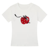 メリー リボン グラフィック Tシャツ