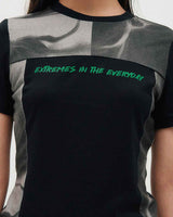 Blocked Graphic SS T-shirt _ BLACK