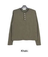 Para Soft Henley Neck Long Sleeve Tee