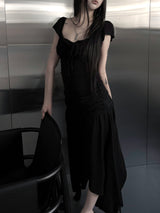 shirring flare top (2color)