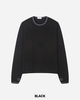 Lav Crop Contrast Knit