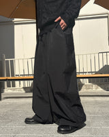 Nylon wide pants