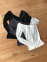 ドットワンショルダーTシャツ