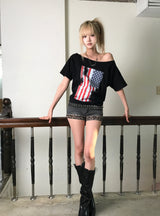 アメリカンフラぐオフショルダーT