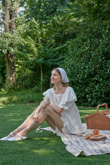ULLALA PAJAMA Lila Short-sleeve Two-piece Ivory[24162WTSSN]