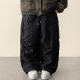 Lead Knee Pin Tuck Hem String Wide Pants
