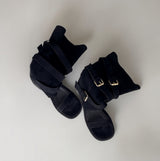 Log Open-toe Two-way Belt Summer Flap Boots