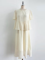 Pulson Ruffle Banding Wrinkle Layered One Piece
