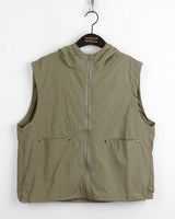 Vasen nylon rivet windbreaker hooded vest