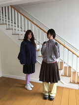 YWD PLAID PLEATS SKIRT (3color)