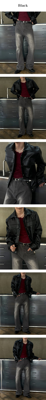 [S/S] Sand washing boots cut denim pants(3color)