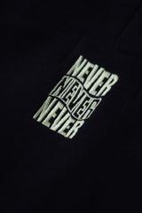 Never ending waves hoodie  black