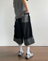 Mare Stripe Bermuda Denim Pants