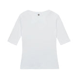 [ULKIN] ダブルチェーンタイトTシャツ_ホワイト