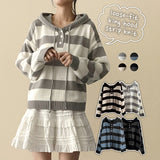 Beaded Dangara Snap Knit Hooded