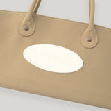 Beige Nylon Tote Bag