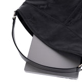 [Haesu Collaboration] Contour Shoulder Bag (Leather Black)