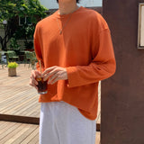 LMN Bonto Oversized Fit String Long-Sleeved T-Shirt (4 colors)