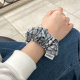 マルチチェック スクランチ-ブルー